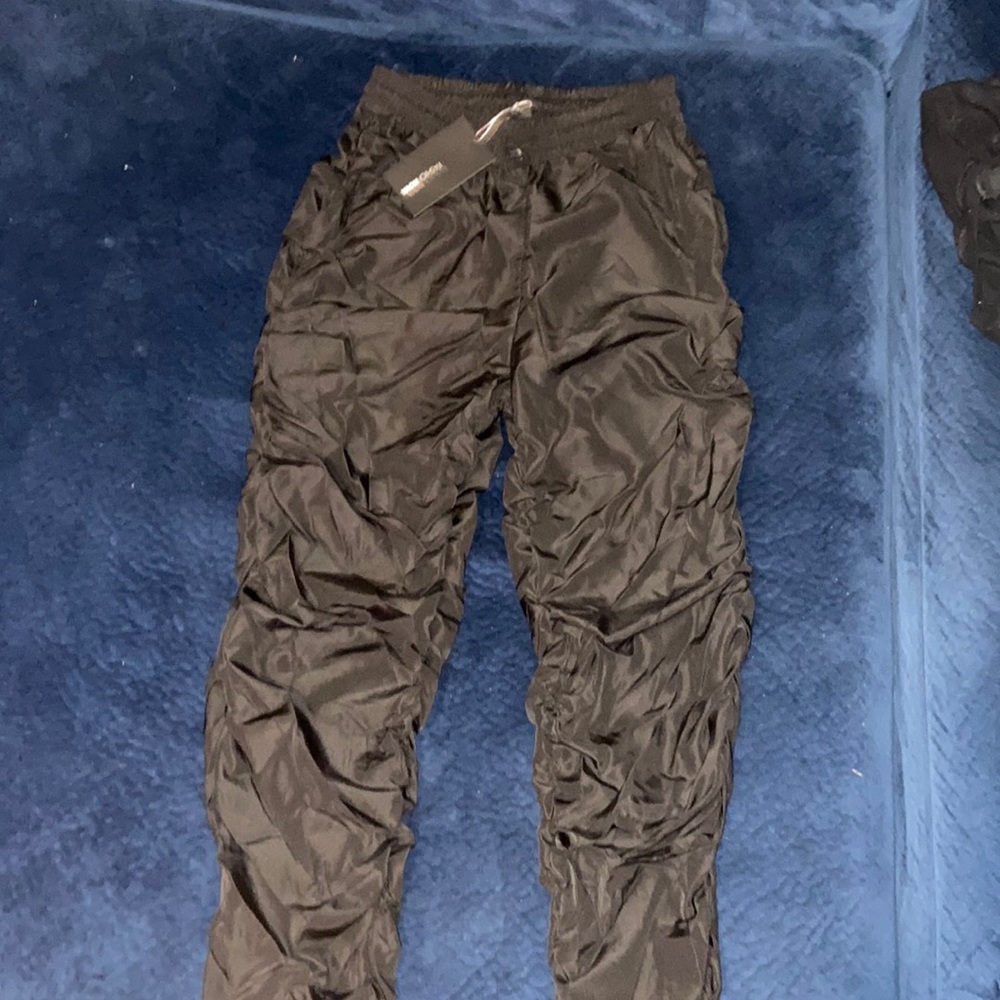 Fashion Nova Sporty Girl Rutched Joggers/ 100% Polyester